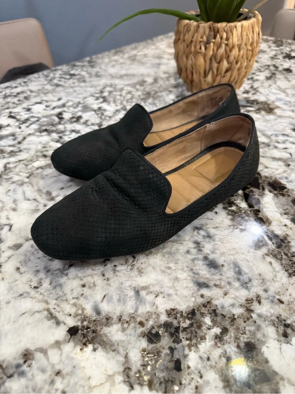 Lucky Brand Peyton Black Slip-On Loafers  woman’s size 10